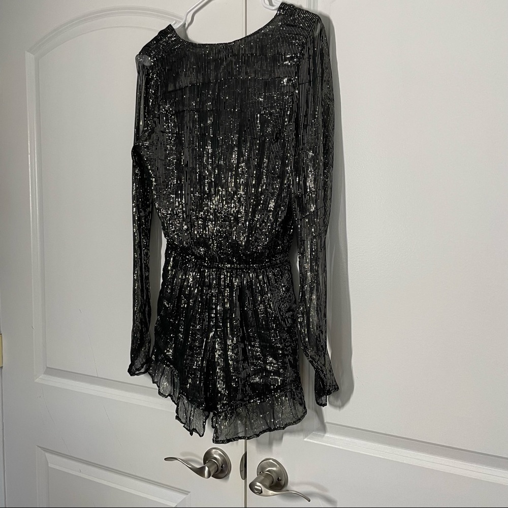 RAGA Fairytale Love Metallic Long Sleeve Romper/Jumpsuit size S NWT - Picture 12 of 15